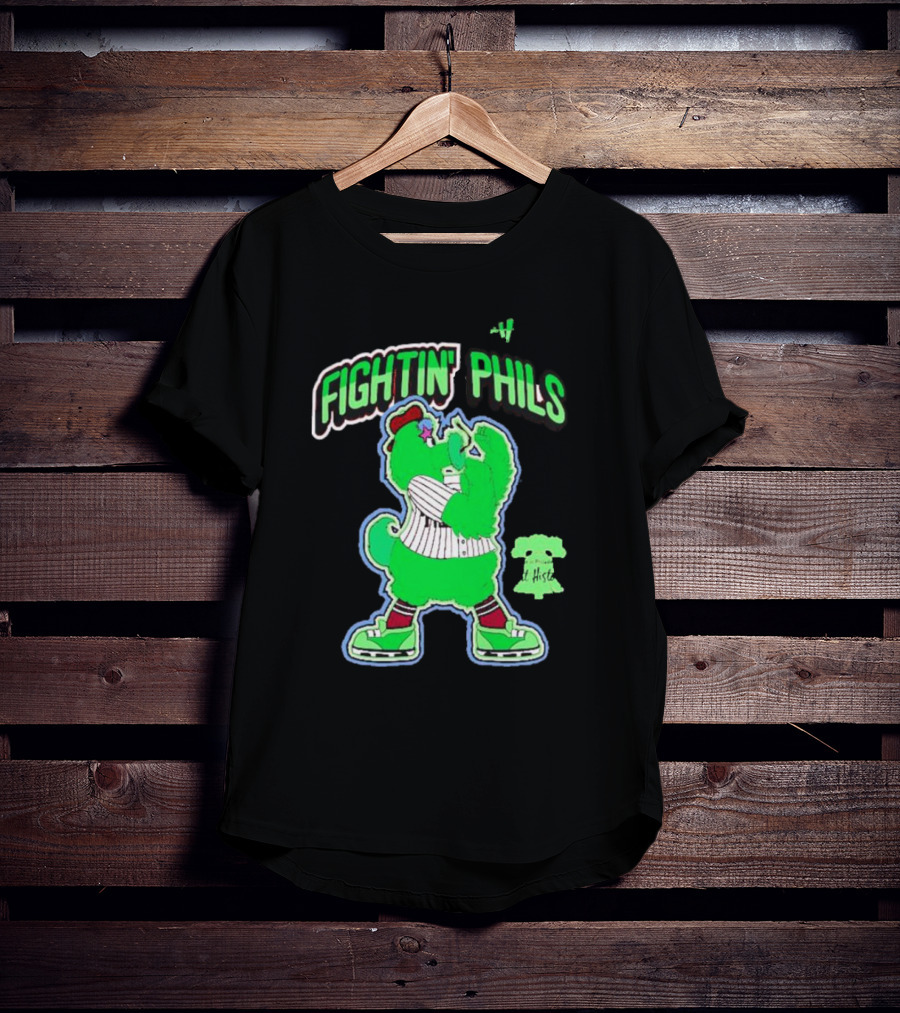 FIGHTIN' PHILS Neon Mascot Art History T-Shirt