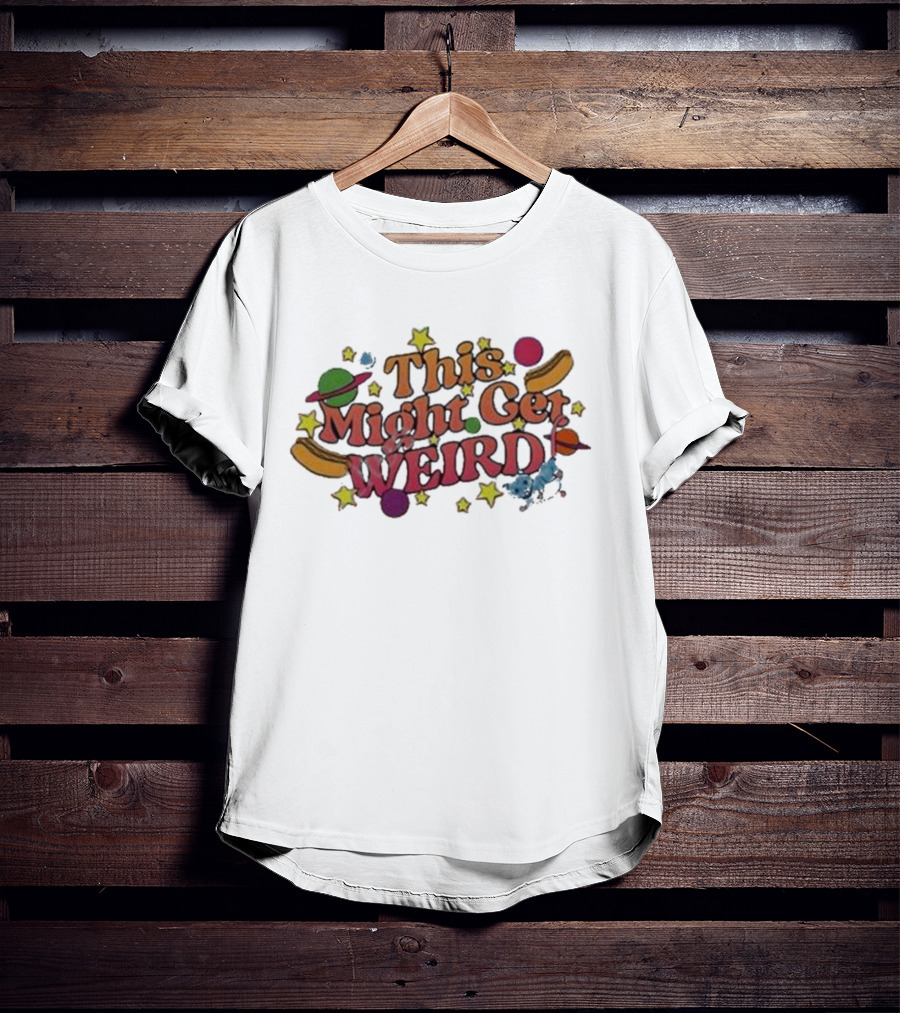 This Might Get Weird Critter Planets Stars Space T-Shirt