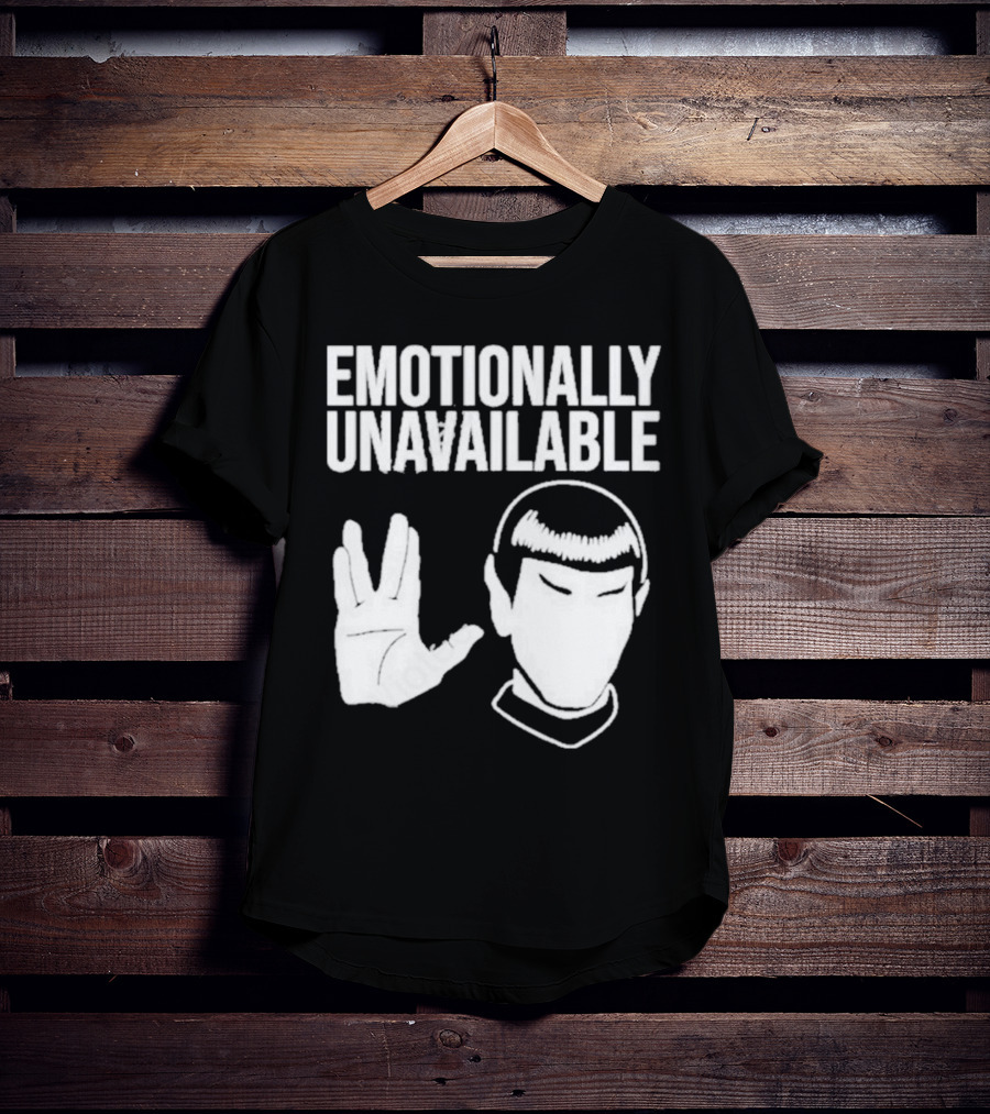 Emotionally Unavailable Star Trek Vulcan Gesture T-Shirt
