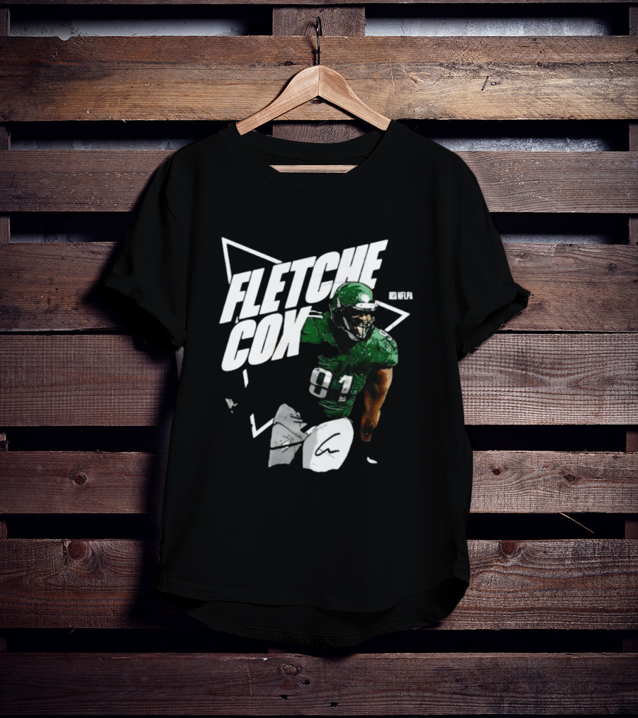 NFLPA Fletcher Cox 91 Nick Sirianni Signature T-Shirt