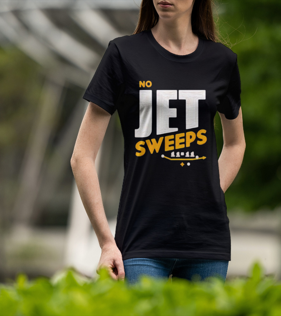 No Jet Sweeps 11 11 Football Play Diagram T-Shirt