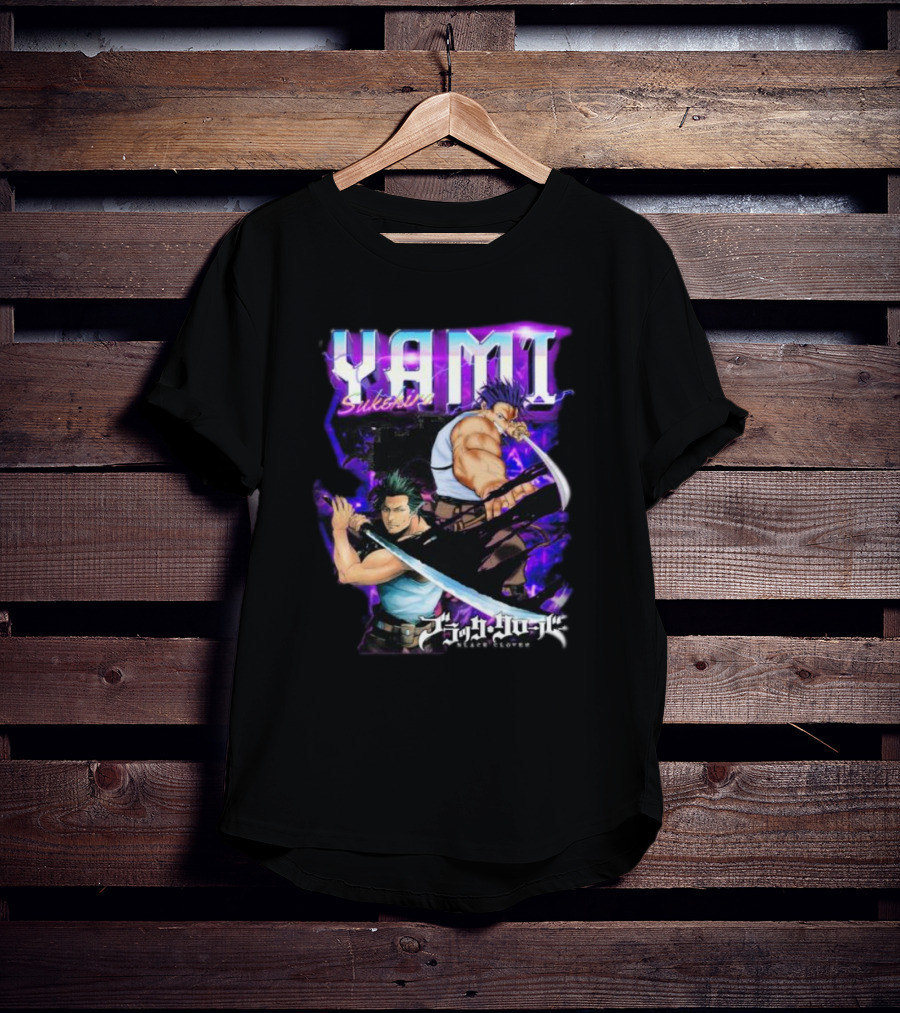 Yami Sukehiro Black Clover Dual Sword Epic Darkness T-Shirt