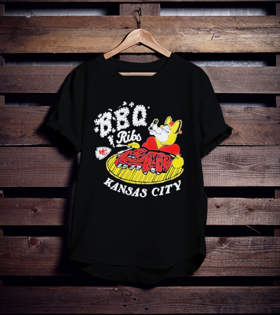 BBQ Ribs Kansas City Chiefs BBQ Dog Kansas City T-Shirt