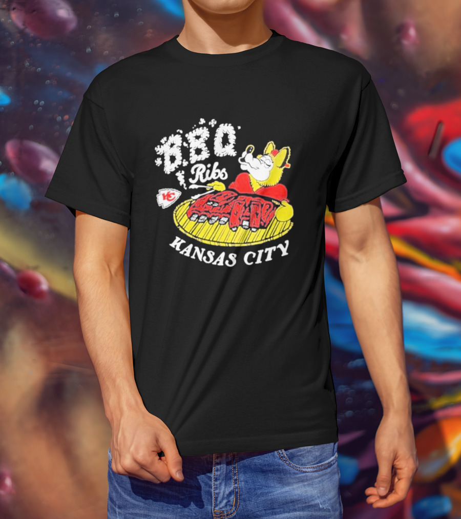BBQ Ribs Kansas City Chiefs BBQ Dog Kansas City T-Shirt