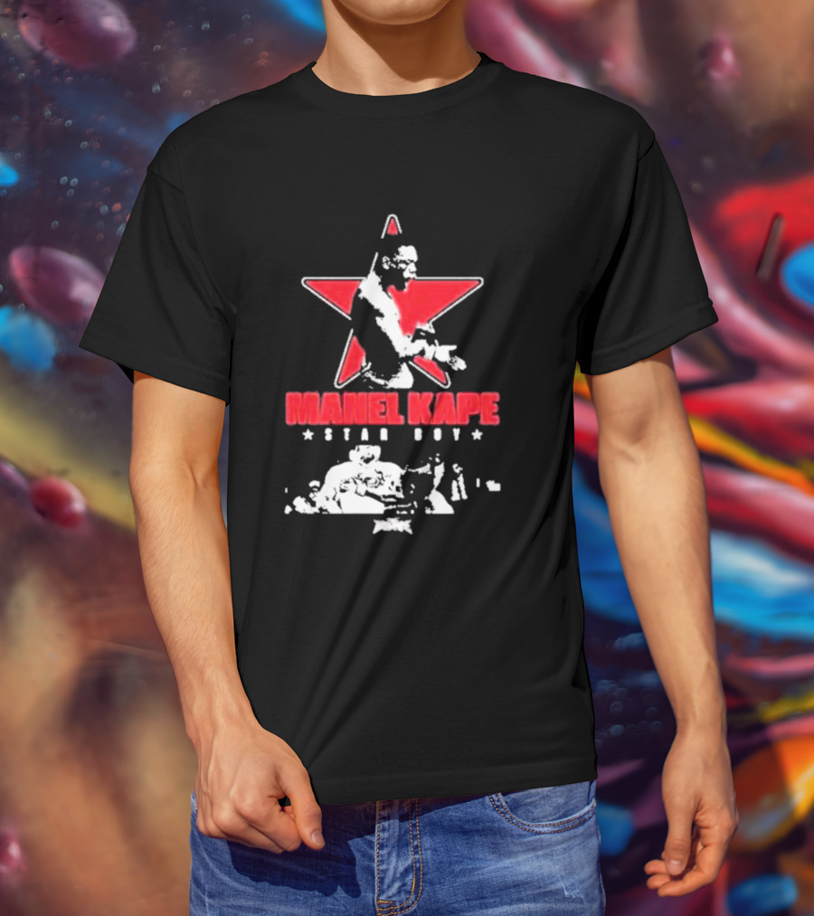 Manel Kape Star Boy Full Violence Red Star Iconography T-Shirt