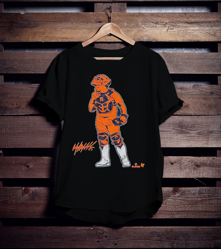 Martin Maldonado Catcher 15 Splashes Art Silver Boot Winner T-Shirt