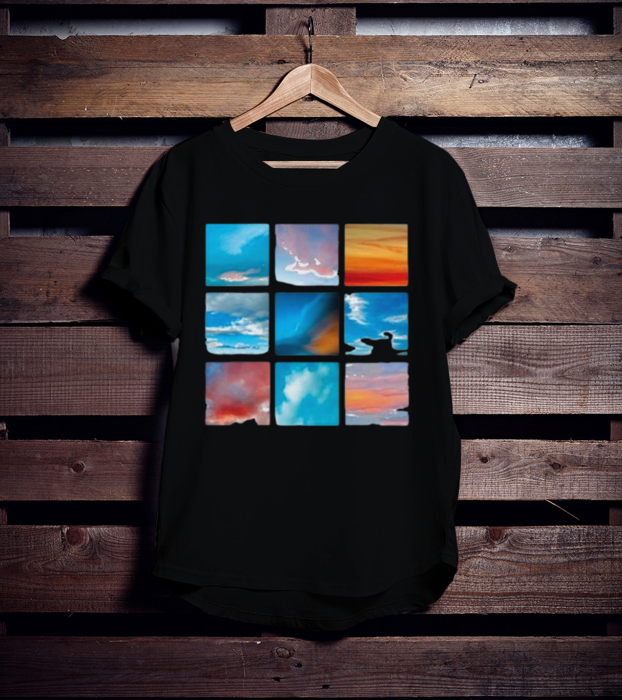 Sunsets And Skies Colorful Sky Panels T-Shirt