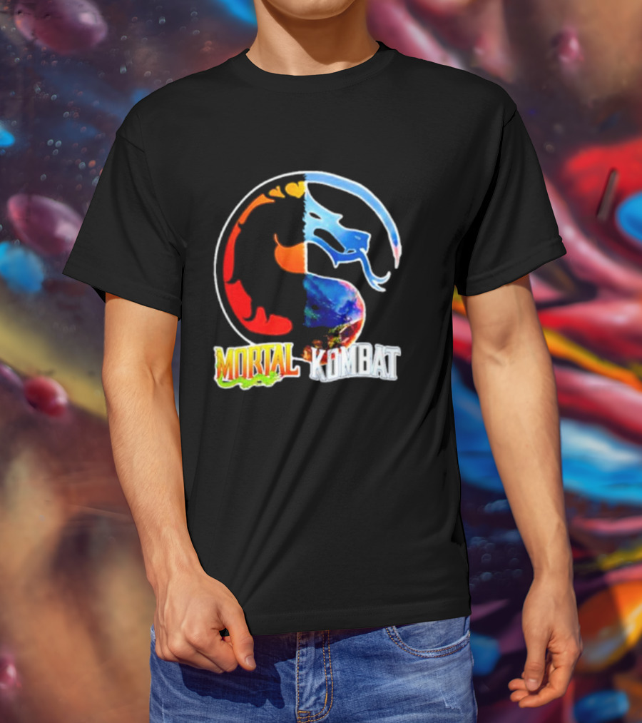 Mortal Kombat Dual-Color Dragon T-Shirt