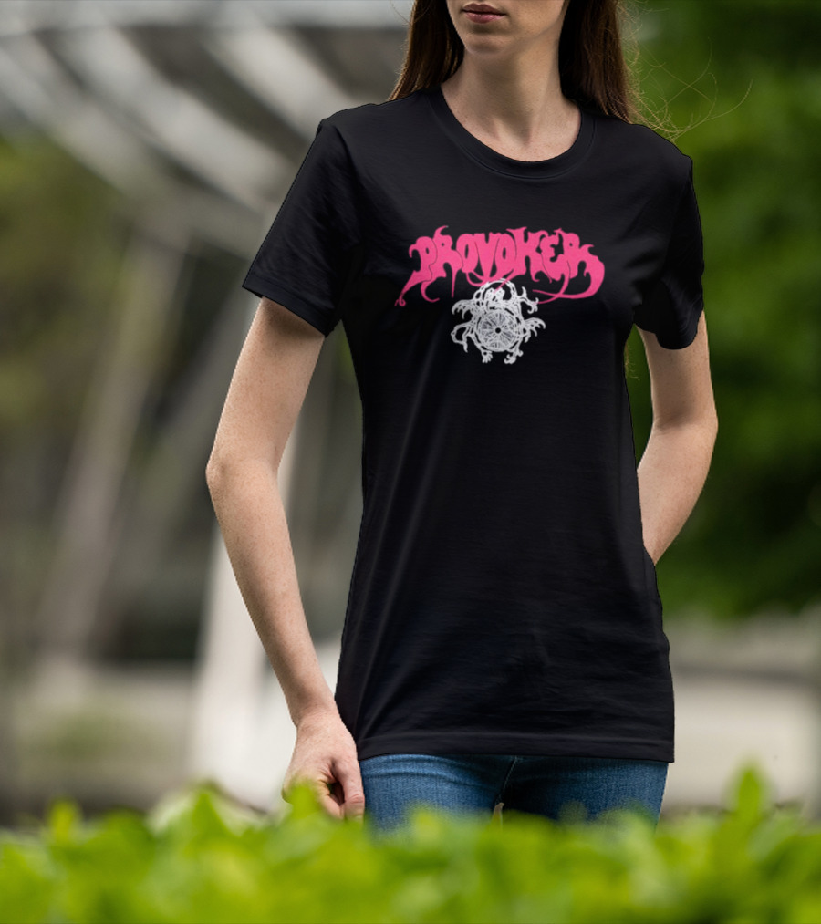 Provoker Demon Compass Wheel Emblem T-Shirt