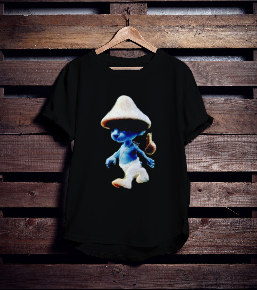 Smurf Cat Funny Mushroom Hat Character T-Shirt