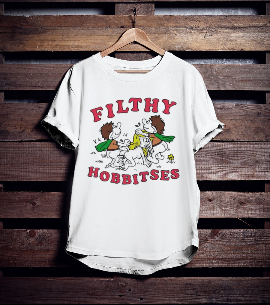 Filthy Hobbitses Fighting Dirty With Yellow Cloth T-Shirt