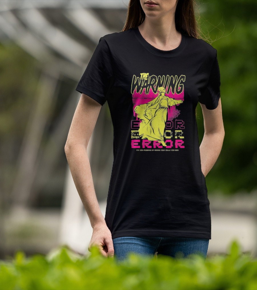 The Warning Error Freedom Of Choice Kills Mind Statue Neon Graffiti T-Shirt