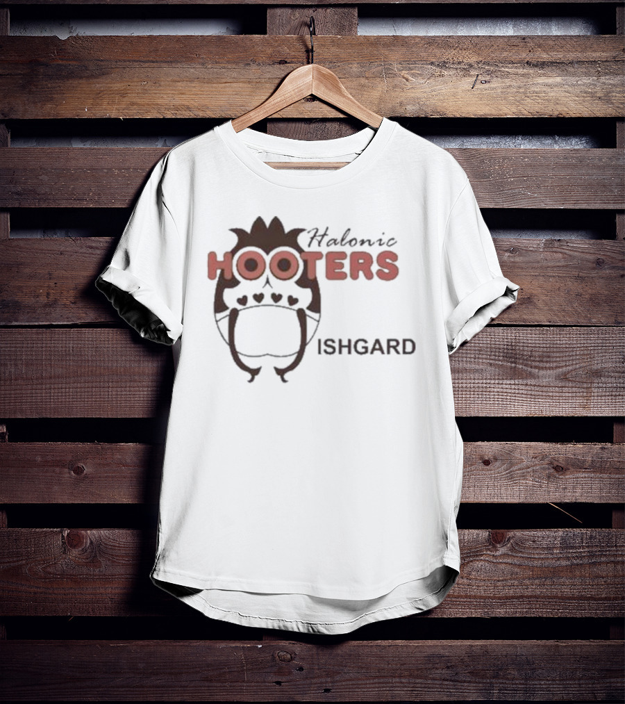 Gail Halonic Hooters Ishgard Gaming Crossover Fandom T-Shirt
