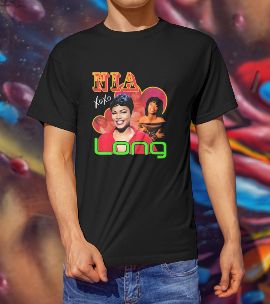 Nia Long Xoxo 90s Nostalgia Collage T-Shirt