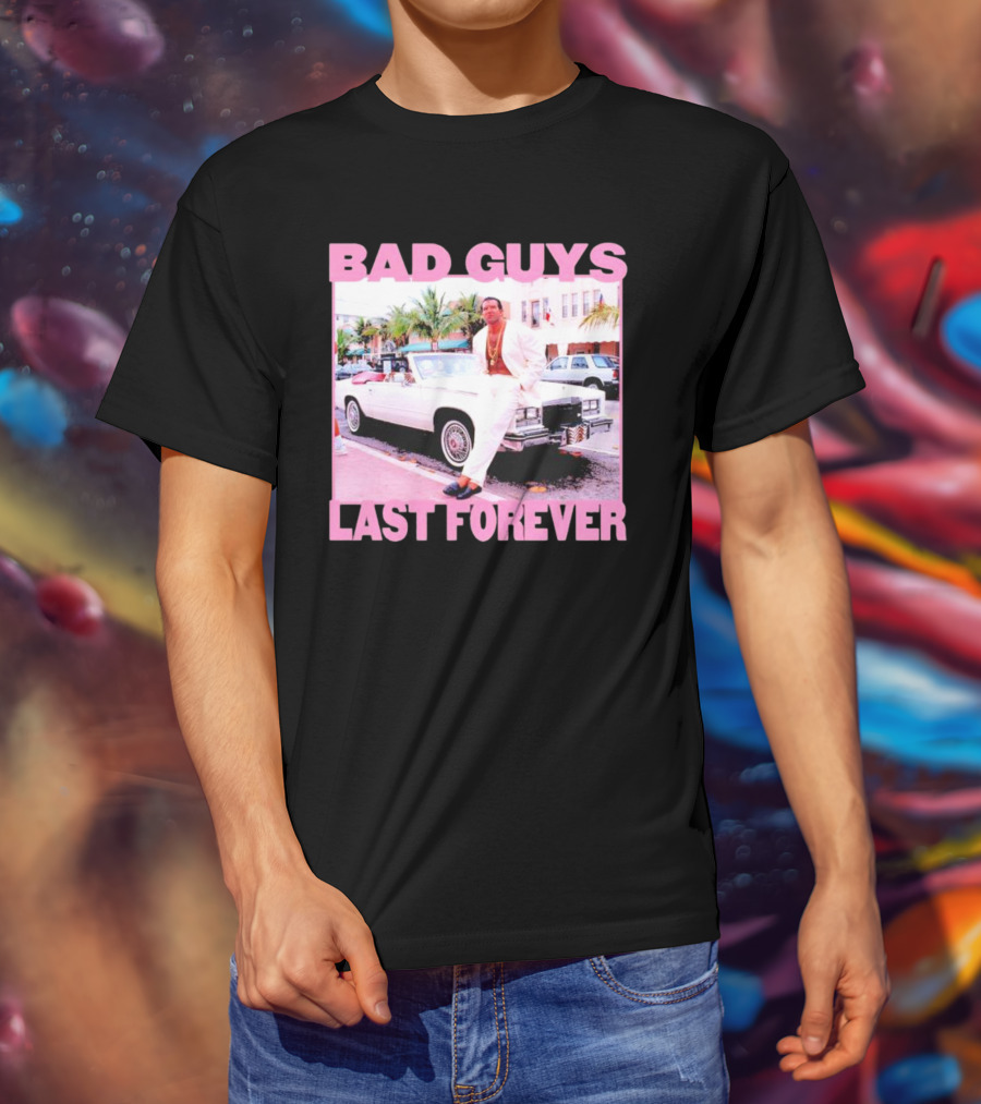 Scott Hall Bad Guys Last Forever Retro Miami Vibe T-Shirt