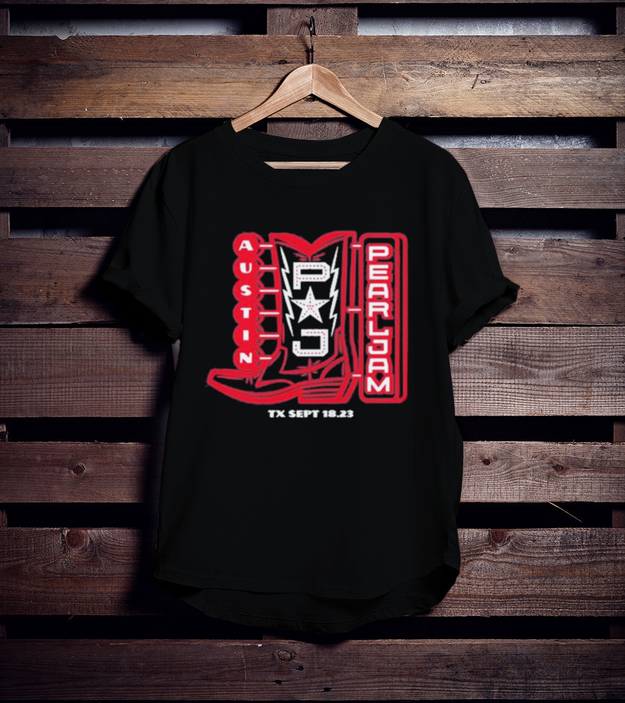 Austin Pearl Jam PJ Star TX Sept 18.23 T-Shirt