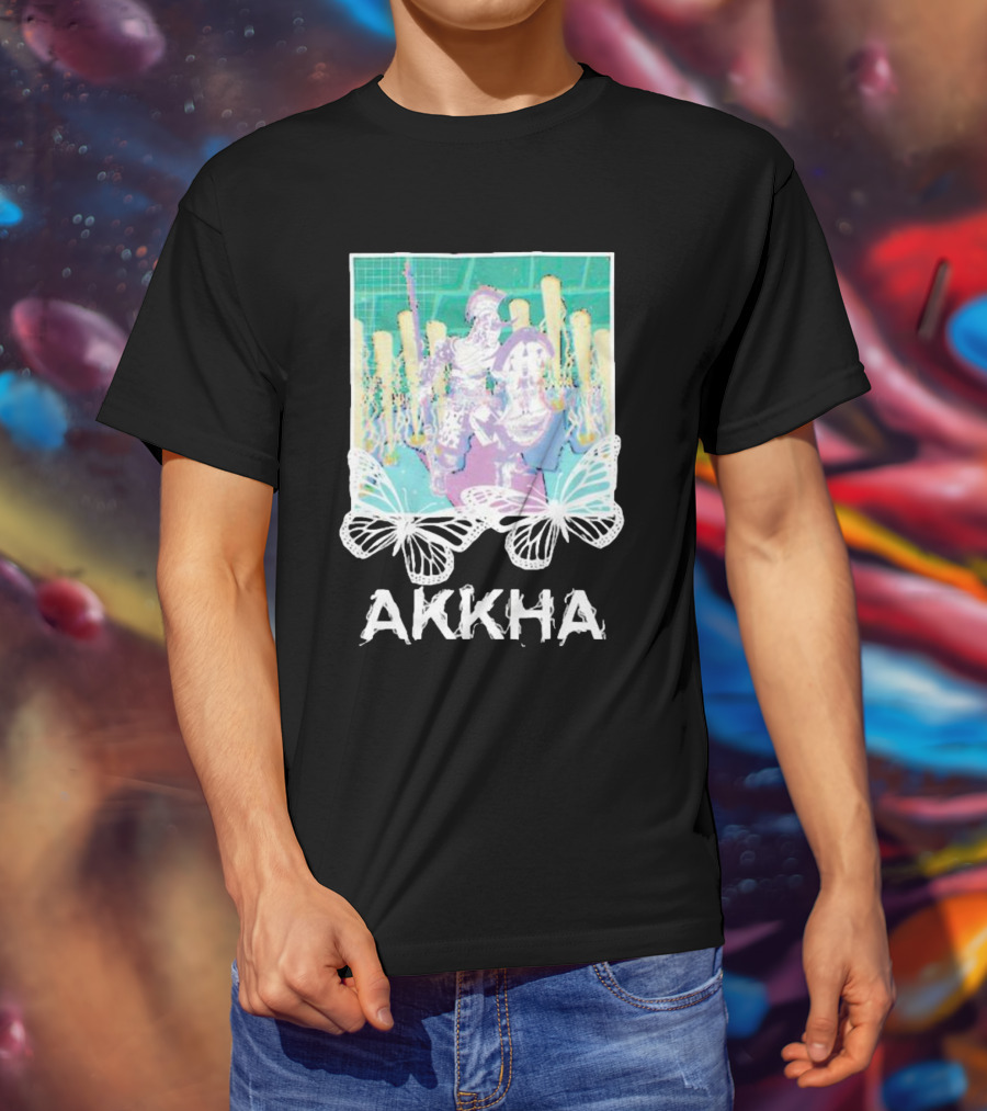 Akkha Warrior With Butterflies And Spartan T-Shirt