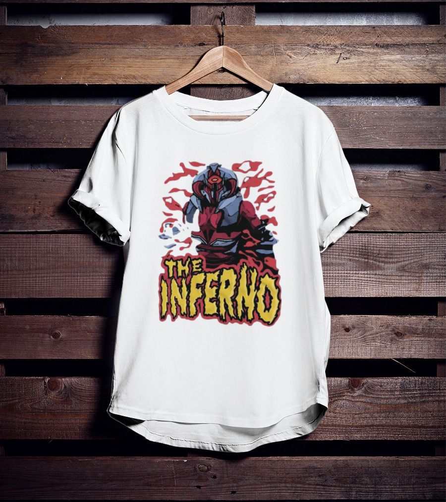 Zuk The Inferno Warrior With Fiery Background T-Shirt