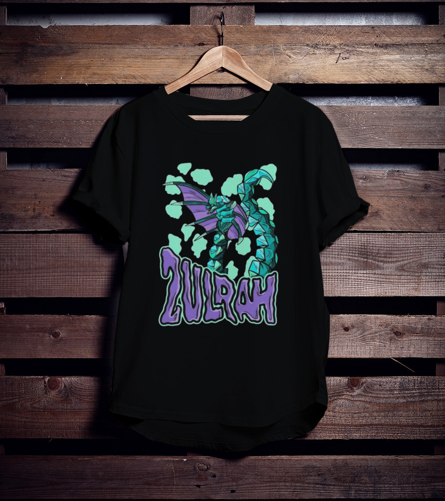 Zulrah Serpent Dragon Purple And Teal Fantasy T-Shirt