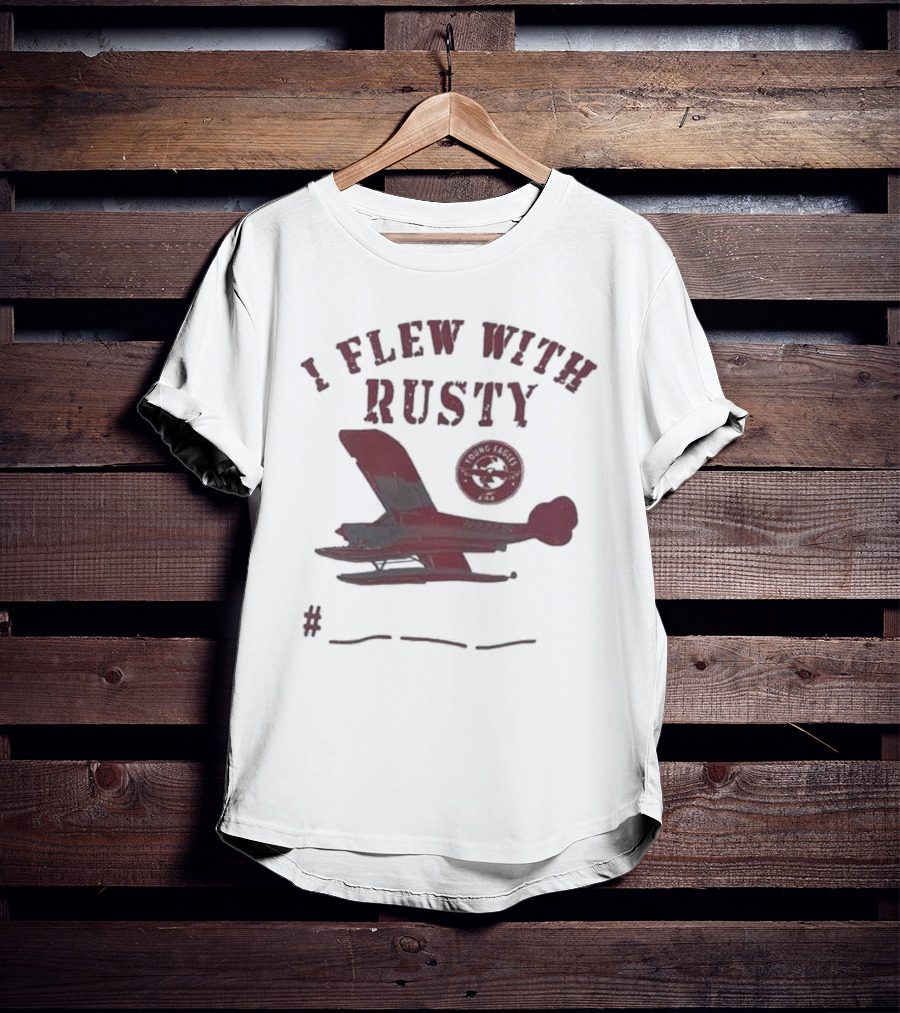 I Flew With Rusty Seaplane Club Emblem T-Shirt