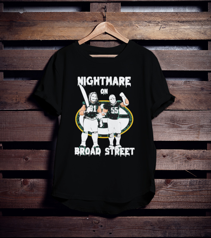 Nightmare On Broad Street 91 55 Football Players T-Shirt