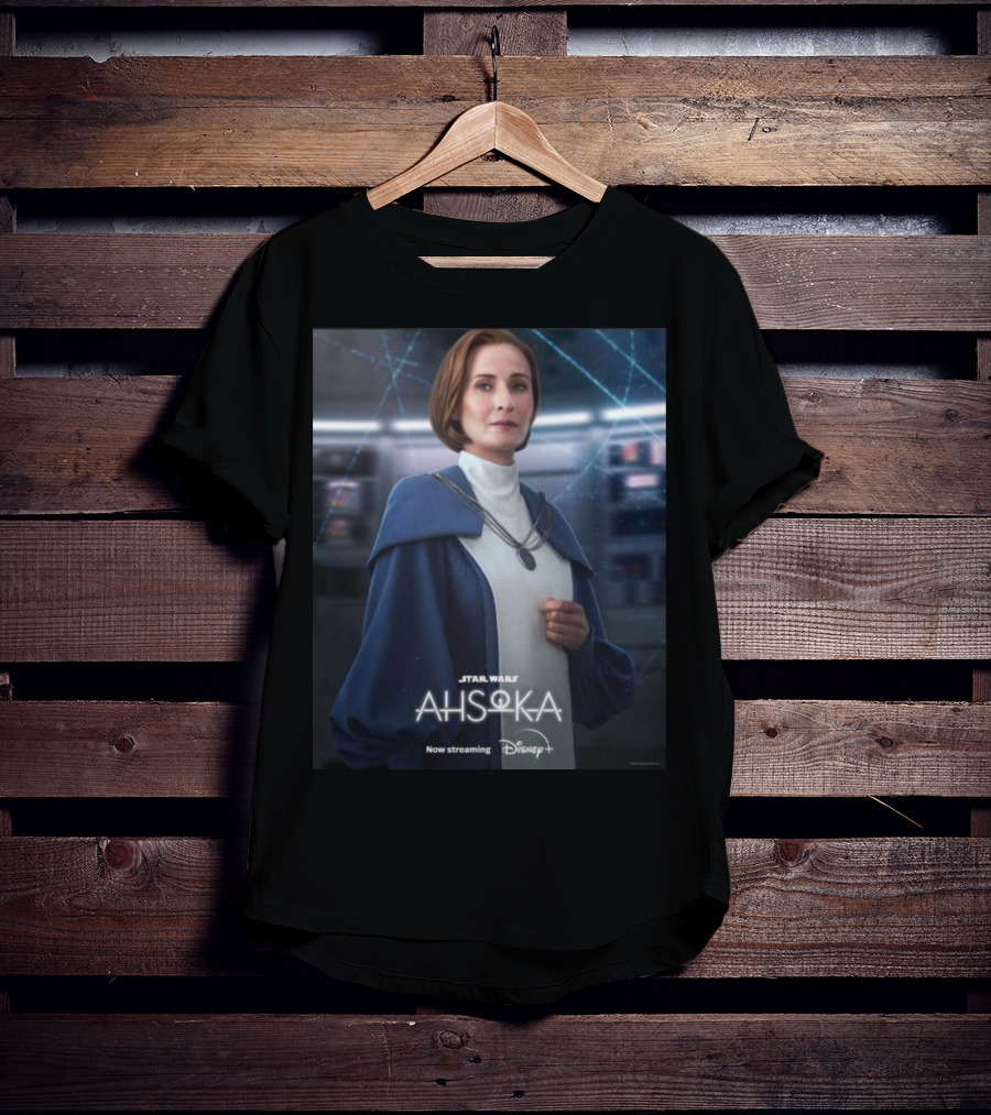 Star Wars Ahsoka Now Streaming Disney Plus Mon Mothma Character T-Shirt