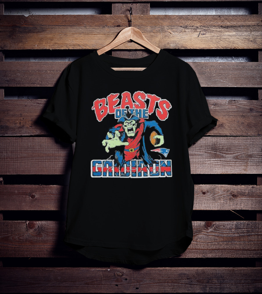 Beasts Of The Gridiron New England Patriots Football Monster T-Shirt