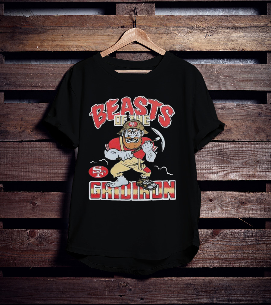 San Francisco 49ers Beasts Of The Gridiron SF Miner Character T-Shirt