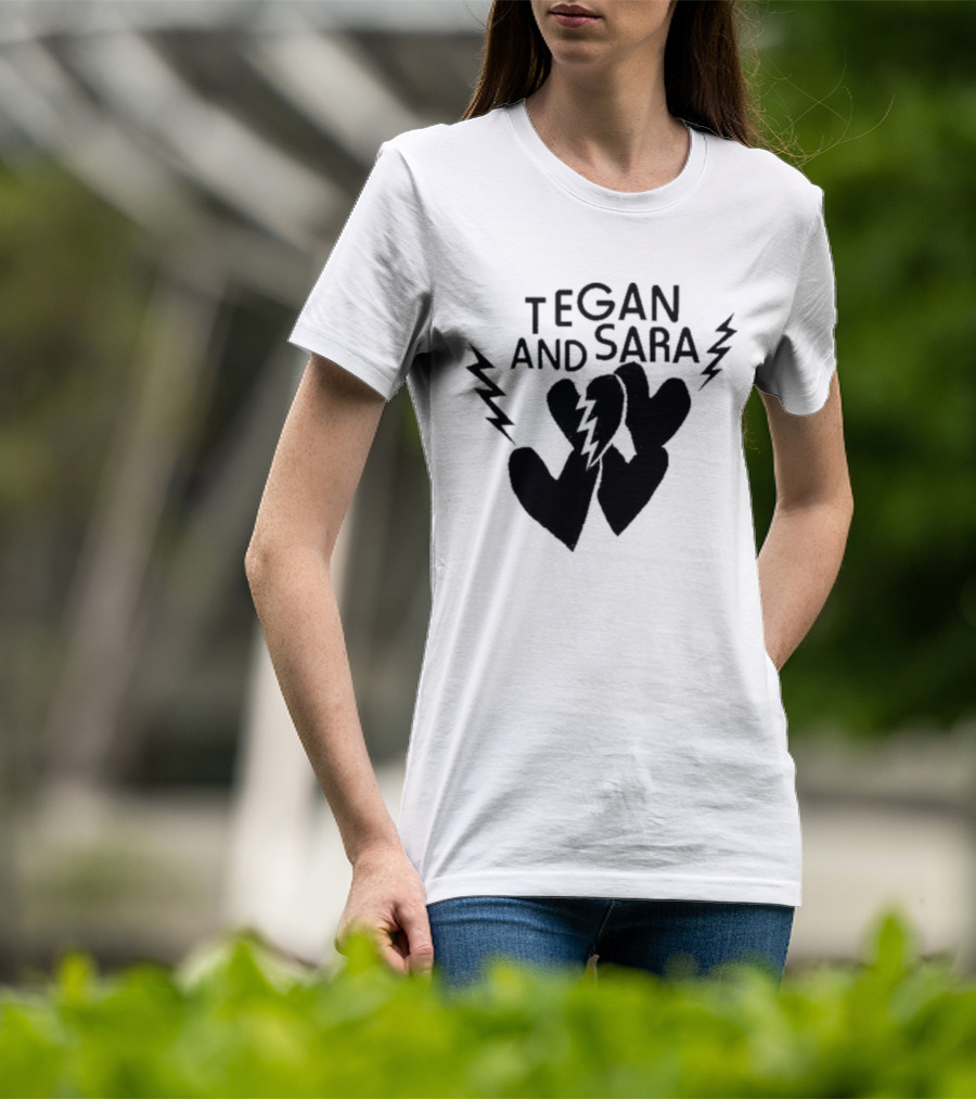 Tegan And Sara Heartbreak Lightning Hearts T-Shirt