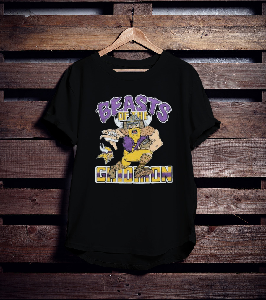 Beasts Of The Gridiron Minnesota Vikings Viking Warrior T-Shirt