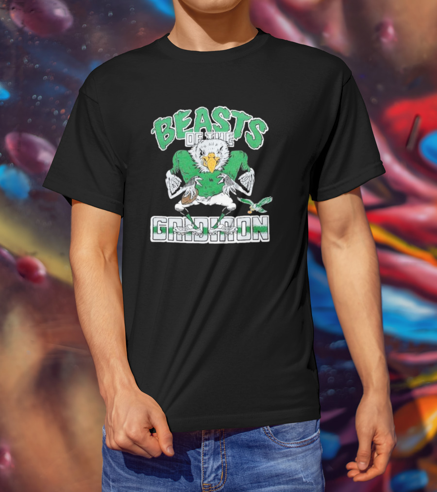 Philadelphia Eagles Beasts Of The Gridiron Football Bird Mascot T-Shirt