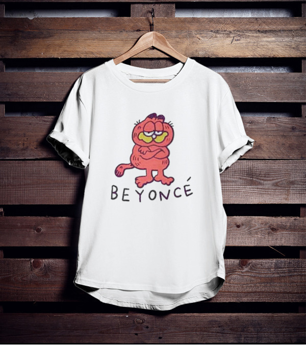 Beyoncé Garfield Cartoon Style Character T-Shirt