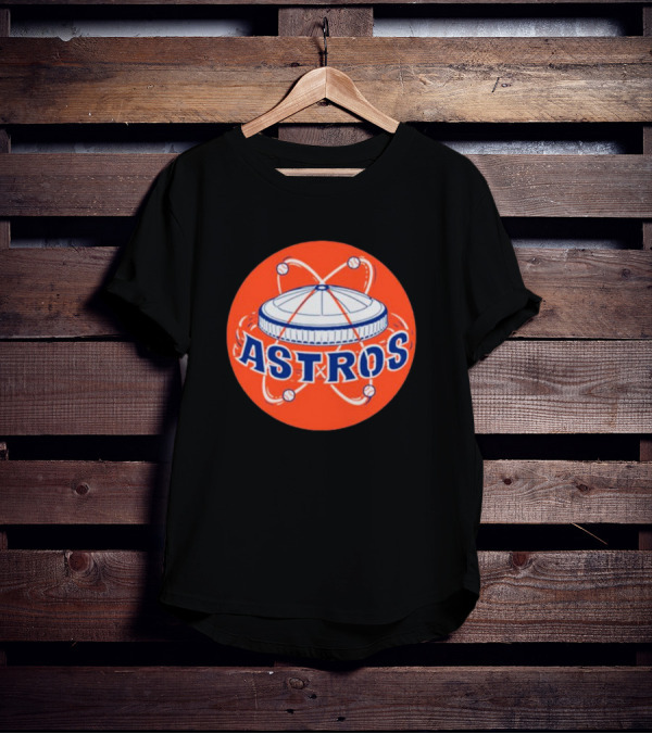 Astros Houston Baseball Retro Dome Circle T-Shirt