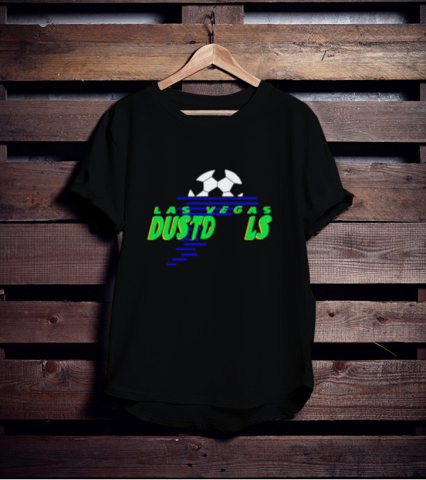 Las Vegas Dustdevils Soccer Team Retro Style Soccer Ball T-Shirt