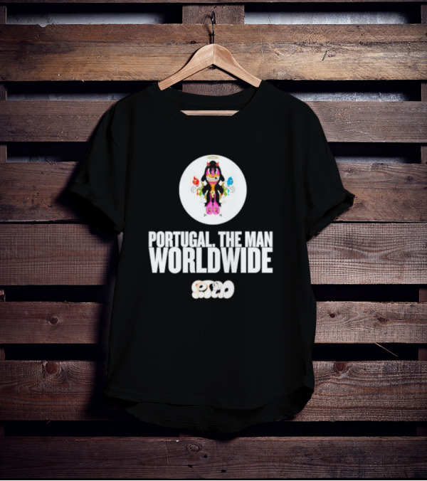 PORTUGAL. THE MAN WORLDWIDE CHARACTER WITH COLORFUL HANDS AND HALO T-Shirt