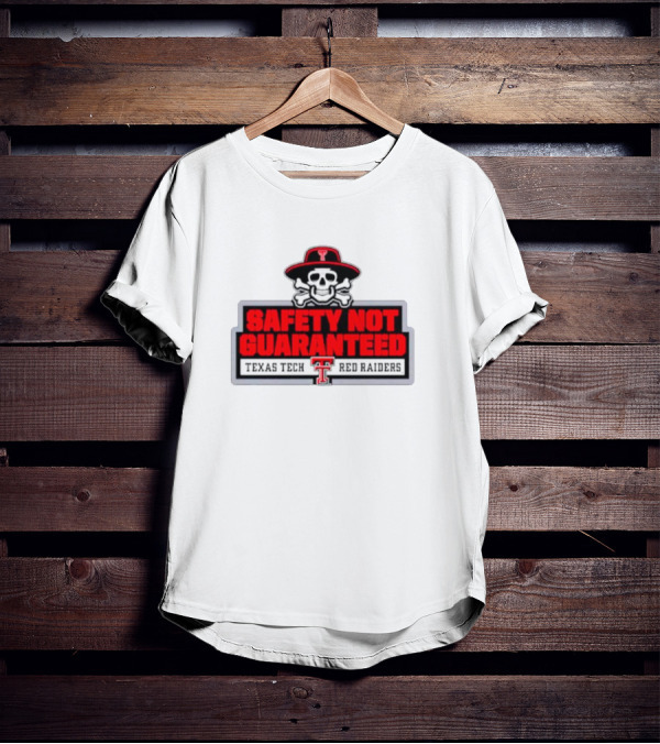 Safety Not Guaranteed Texas Tech Red Raiders Skull T-Shirt