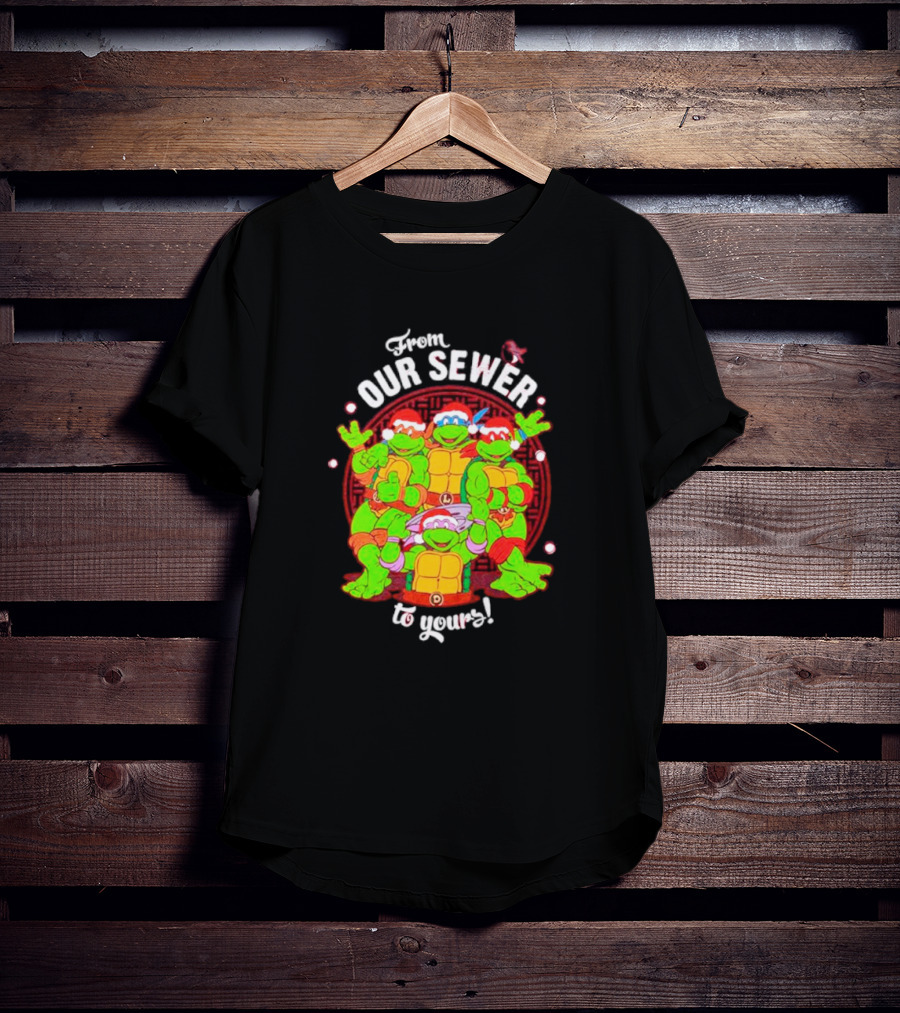 Teenage Mutant Ninja Turtles From Our Sewer To Yours Pizza Party Circular T-Shirt