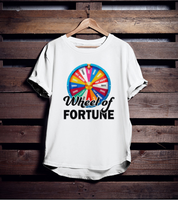 Wheel Of Fortune Colorful Prize Spin 1000s 500s 200s Try Again T-Shirt