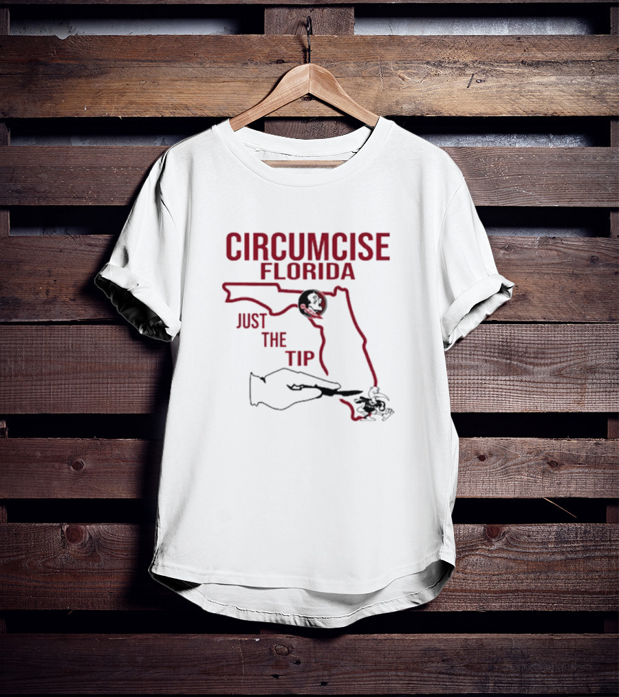 Circumcise Florida Just The Tip Map T-Shirt