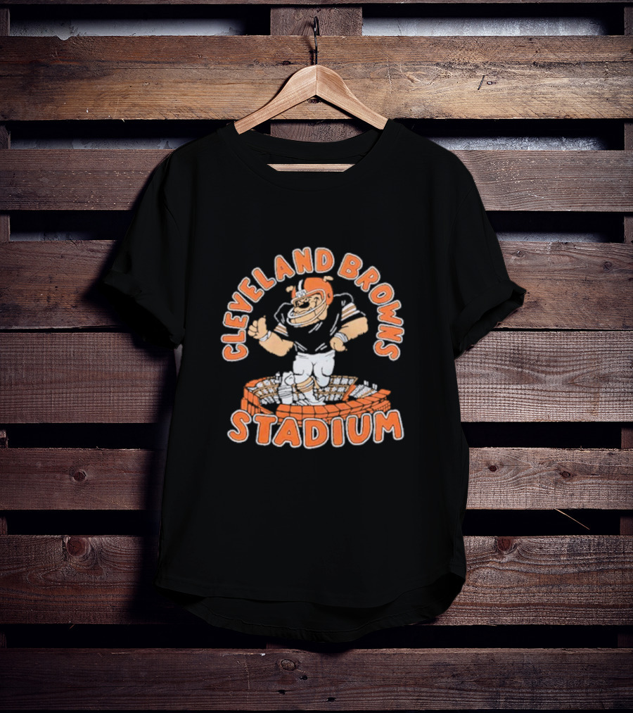 Cleveland Browns Stadium NFL Football Mascot T-Shirt