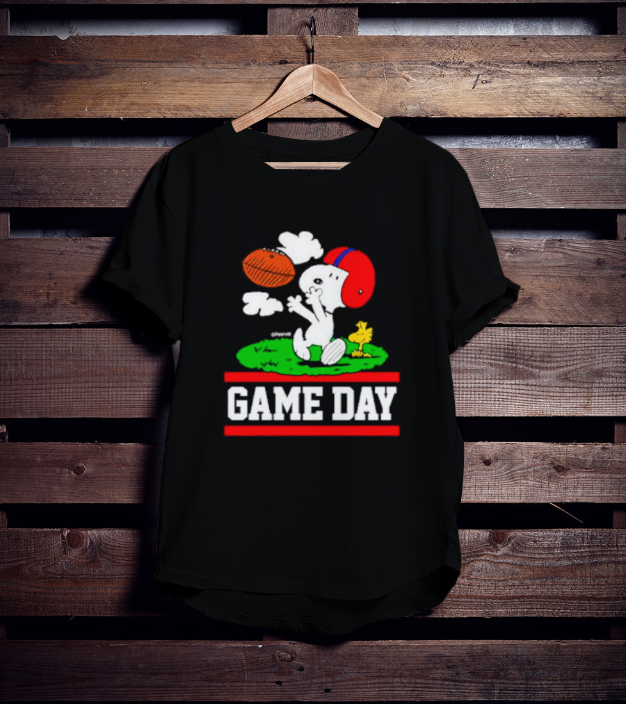 Peanuts Snoopy Woodstock Football Game Day T-Shirt