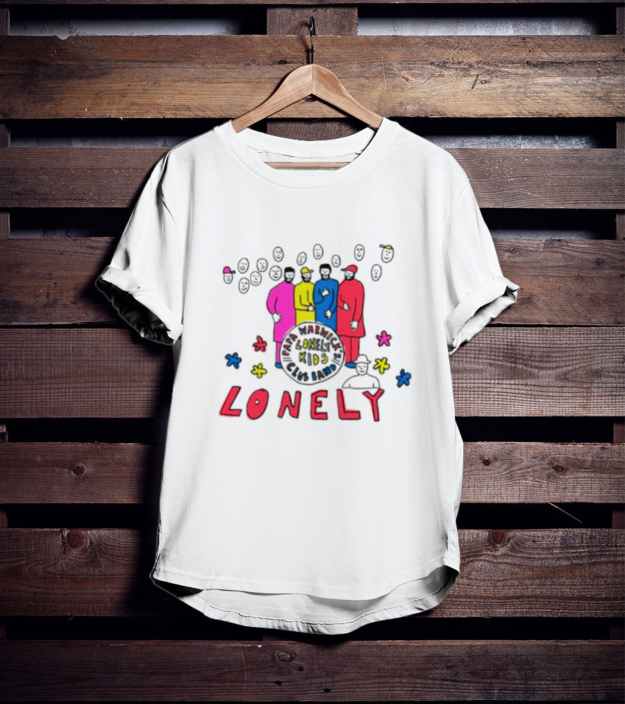 Lonely Kids Club Band Happiness Smiley Faces T-Shirt