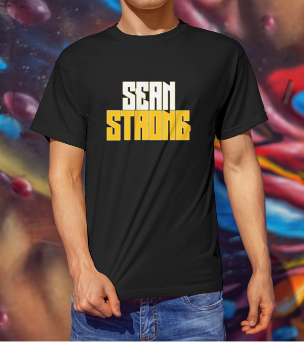 Sean Wallace SEAN STRONG Bold Yellow Block Letters T-Shirt