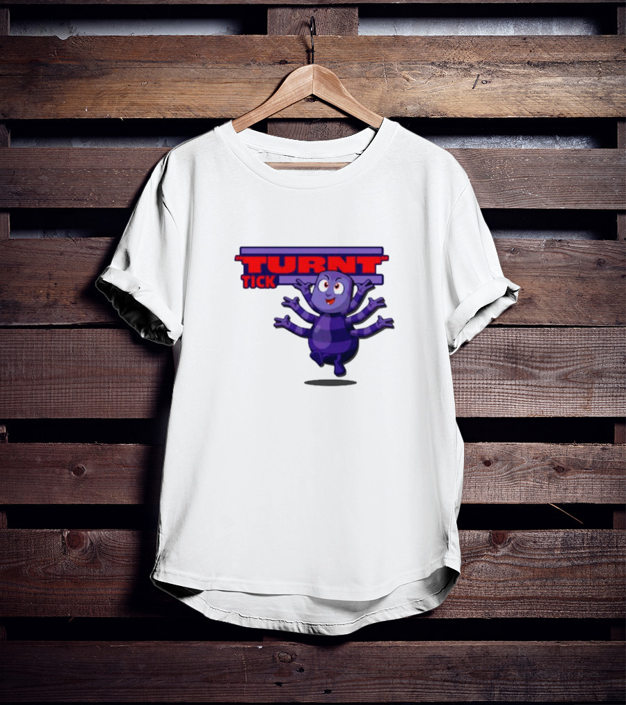Turnt Tick Character Purple Cartoon T-Shirt