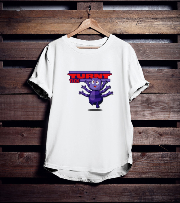 Turnt Tick Character Purple Cartoon T-Shirt
