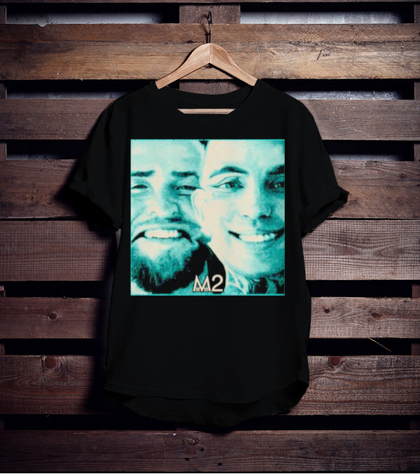 Mansionz M2 Album Cover Image With Smiling Duo T-Shirt