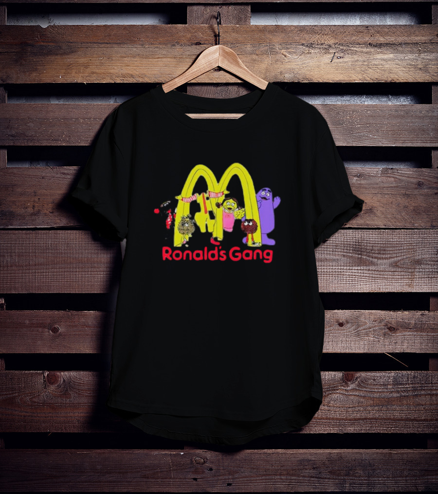 Ronald's Gang Mc Characters Under Golden Arches T-Shirt