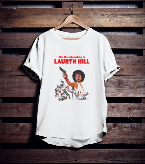 The Miseducation Of Lauryn Hill Vintage Blaxploitation-Inspired Art Gun Pose T-Shirt