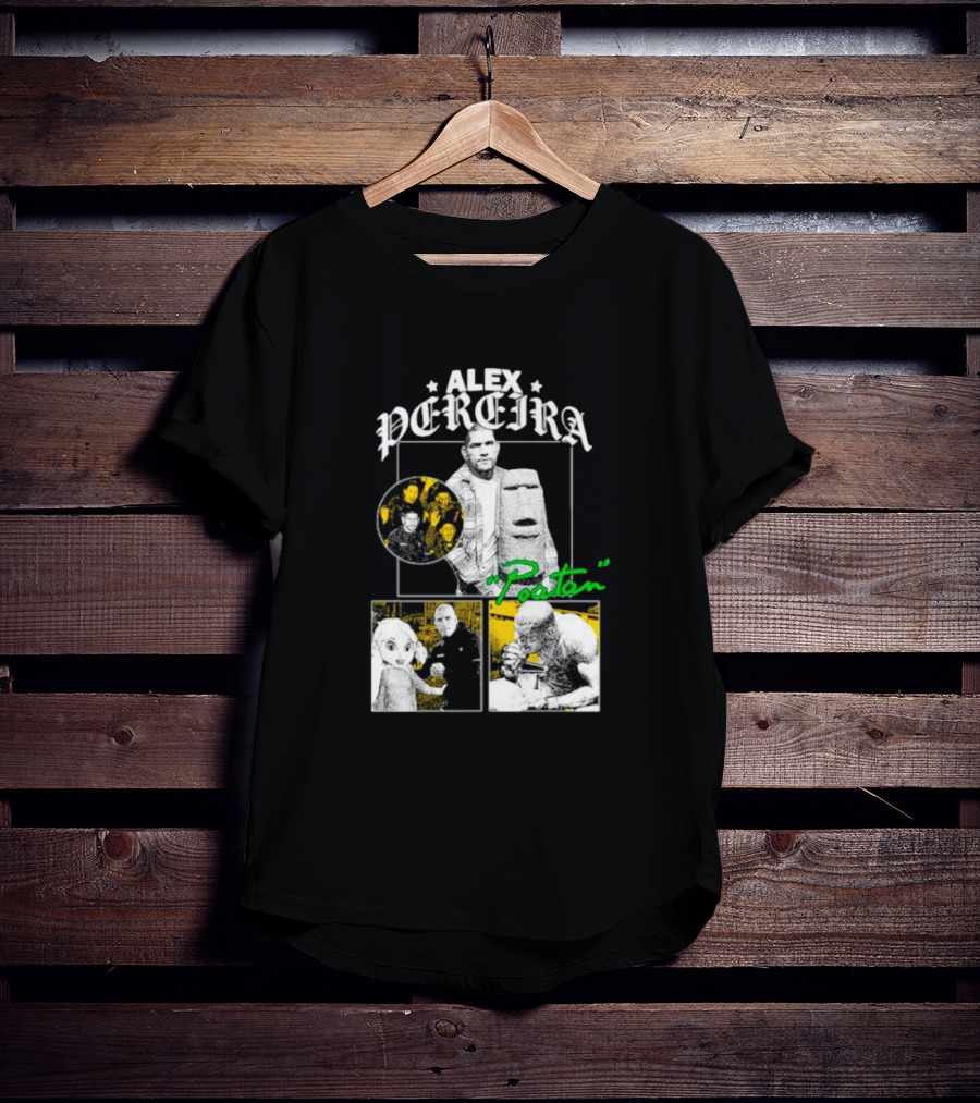 Alex Pereira Poatan Mixed Media Collage With Pop Culture And Meme Elements T-Shirt
