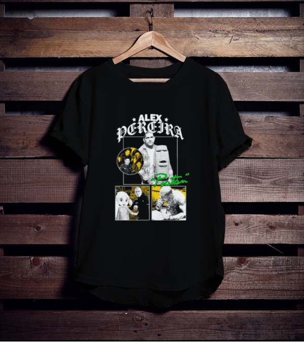 Alex Pereira Poatan Mixed Media Collage With Pop Culture And Meme Elements T-Shirt